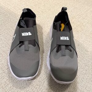 Nike Kids Black and Gray Slip-On Sneakers